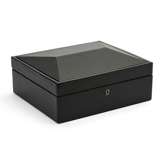 WOLF Black 8 PC Watch Box Closed image number 2